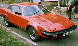 TR7 orange-red car